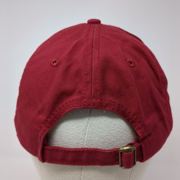 American Flag Slideback Hat Red One Size Adjustable Embroidered Patriotic Cotton - Picture 5 of 8